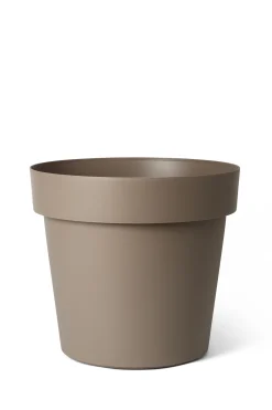 ohgreen Kunststof|Ecocheques|Pot rond happy met wielen 50h 41 taupe