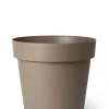 ohgreen Kunststof|Ecocheques|Pot rond happy met wielen 60h 51 taupe