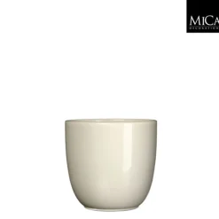 ohgreen Potten En Vazen|POT ROND TUSCA H14D14.5 CREME ES/13