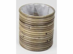 ohgreen Potten En Vazen|Pot round stripe grey d14h14cm