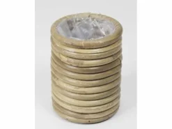 ohgreen Potten En Vazen|pot round stripe grey d8h10cm