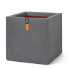 ohgreen Kunststof|Pot smooth 30x30x30 d.grijs
