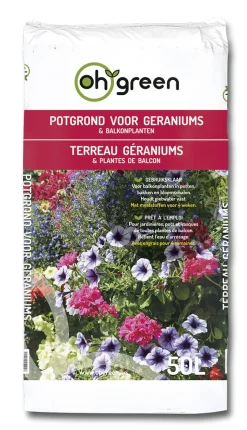 ohgreen Bodemverbetering|Ecocheques|Potgrond voor geraniums 50 liter
