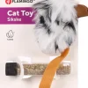 ohgreen Speelgoed|Ps sikske pluche muis + catnip bruin zwart 19cm