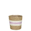 ohgreen Potten En Vazen|Rachel mand rond lila - h18xd18cm