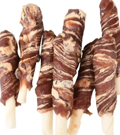 ohgreen Hond Voeding|R'hide staafjes met eend en kabeljauw7/8cm 6st 85gr