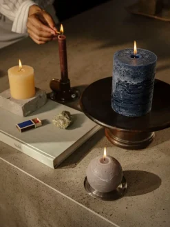 ohgreen Kaarsen|Rustieke dinerkaars