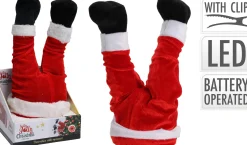 ohgreen Kerstdecoratie|Santa benen met beweging
