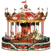 ohgreen Lemax Kerstdorpen|Santa carousel, with 4.5v adaptor