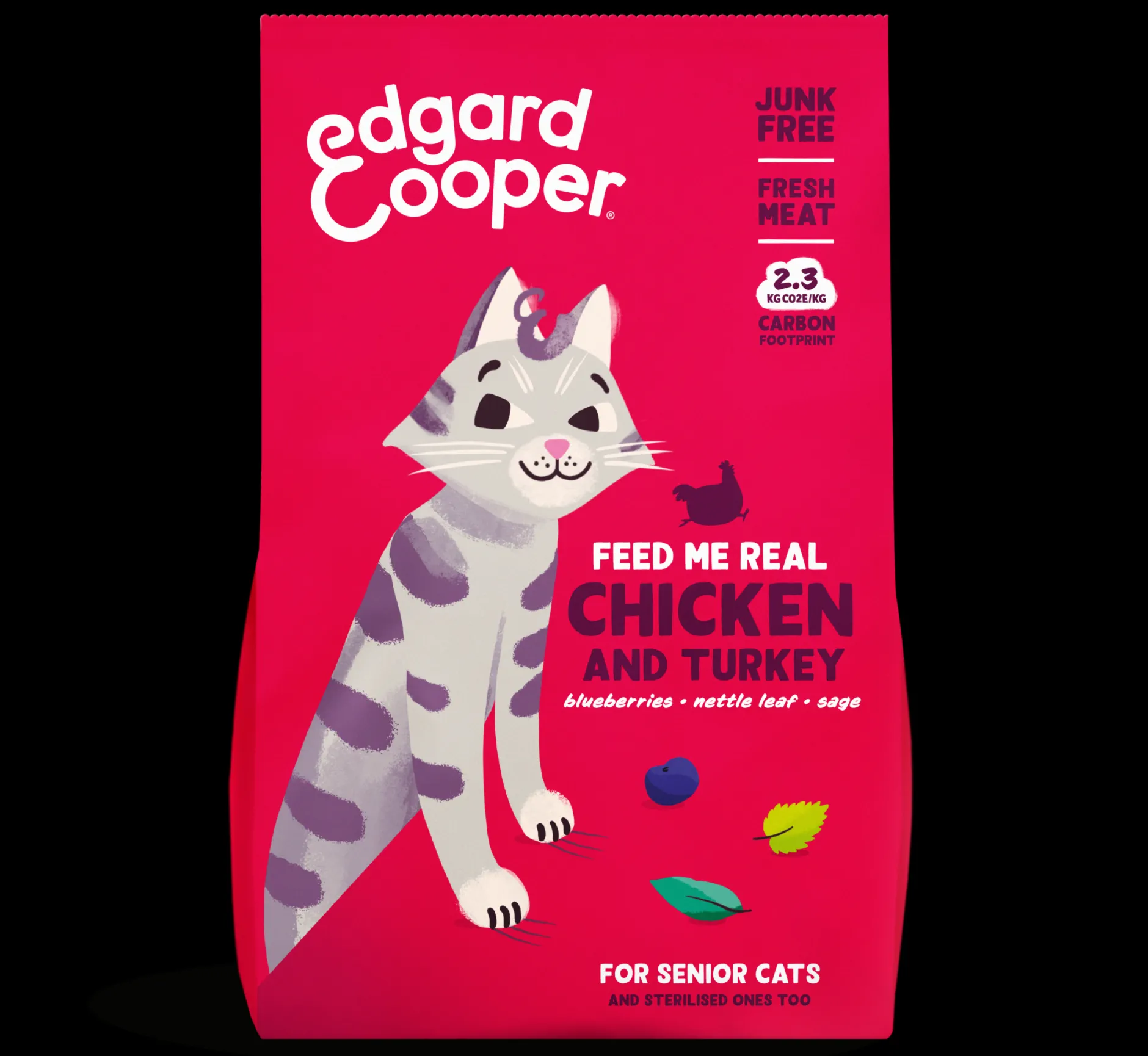 ohgreen Kat Voeding|Senior Brokjes Kip&Kalkoen 2kg