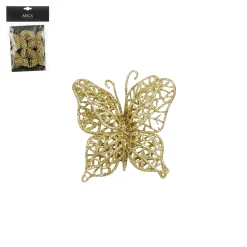 ohgreen Thema Classic|Kerstornamenten|Set van 4 clips vlinder