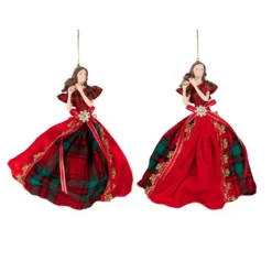 ohgreen Kerstornamenten|Set van 2 engelenornamenten