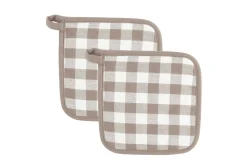 ohgreen In En Rond De Keuken|Set van 2 pannenlap gingham