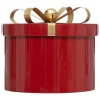 ohgreen Thema Classic|Kerstdecoratie|Set van 3 ronde metalen dozen