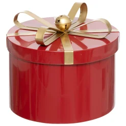 ohgreen Thema Classic|Kerstdecoratie|Set van 3 ronde metalen dozen