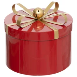 ohgreen Thema Classic|Kerstdecoratie|Set van 3 ronde metalen dozen