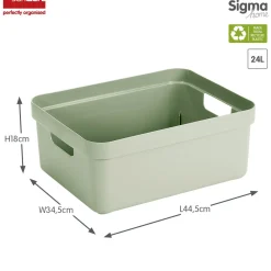ohgreen Sfeermakers|Ecocheques|Sigma home opbergbox 24l groen