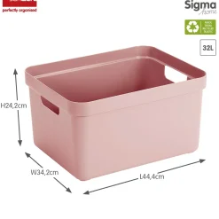ohgreen Sfeermakers|Ecocheques|Sigma home opbergbox 32l roze