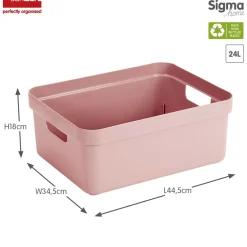 ohgreen Sfeermakers|Ecocheques|Sigma home opbergbox 24l roze