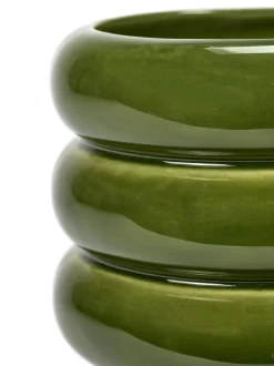 ohgreen Potten En Vazen|Sixties Sierpot l 14,5x14,5x12,5 groen