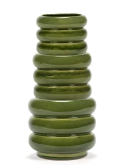 ohgreen Potten En Vazen|Sixties Sierpot l 14,5x14,5x12,5 groen