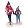 ohgreen Lemax Kerstdorpen|Skating sisters, set of 2