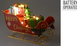 ohgreen Thema Classic|Deco Verlichting Binnen|Slee met cadeaus led 20cm