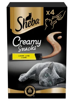 ohgreen Kat Voeding|Snacks voor katten |sheba creamy snack 4x12g kip