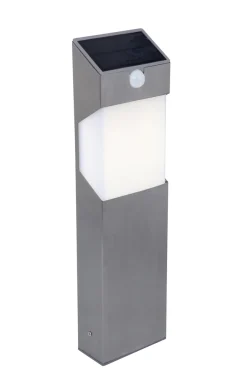 ohgreen Verlichting|Ecocheques|Solstel solar tuinpaal met sensor roestvrij staal led 2.3w