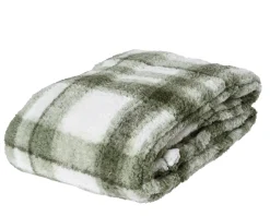 ohgreen Thema Cosy|Kerstdecoratie|Sprei polyester ruitpatroon