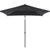ohgreen Parasol|Staparasol miami 250x200 zwart-grijs