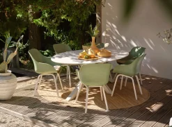 ohgreen Tuinmeubelen|Ecocheques|Stoel Le Soleil wit/groen