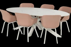 ohgreen Tuinmeubelen|Ecocheques|Stoel Le Soleil wit/roze