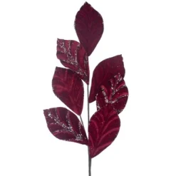 ohgreen Kerstdecoratie|Stoffen glitterblad steel