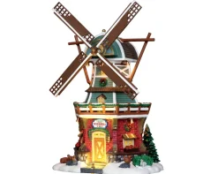 ohgreen Lemax Kerstdorpen|Stony brook windmolen, met 4.5v adapter