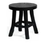 ohgreen Meubilair|Stool teak black d15h17cm