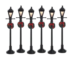 ohgreen Lemax Kerstdorpen|Straatlantaarn op gas, set van 6, b/o (4,5v)