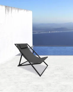 ohgreen Tuinmeubelen|Strandstoel Babe donker grijs