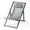ohgreen Tuinmeubelen|Strandstoel Libec antraciet/zilvergrijs