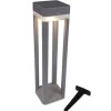 ohgreen Verlichting|Ecocheques|Table cube solar draagbare tuinpaal zilver grijs led 1w