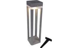 ohgreen Verlichting|Ecocheques|Table cube solar draagbare tuinpaal zilver grijs led 1w
