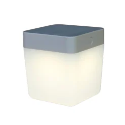 ohgreen Verlichting|Ecocheques|Table cube tafellamp zilver grijs led 1w