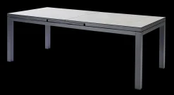 ohgreen Tuinmeubelen|Tafel Albin 220-280x100cm antraciet/keramiek