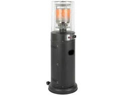 ohgreen Terrasverwarmers|Terrasverwarmer gas Lounge zwart met wielen