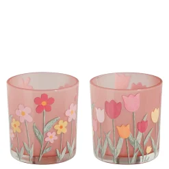 ohgreen Sfeermakers|Theelicht houder bloem - h8xd7,5cm