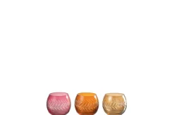 ohgreen Sfeermakers|Theelichthouder bladeren rond glas