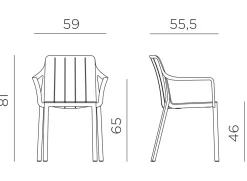 ohgreen Tuinmeubelen|Tiberina armchair antraciet