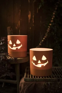 ohgreen Kaarsen|Tuinkaars Royal flame in terracotta schaal 13u - ivoor