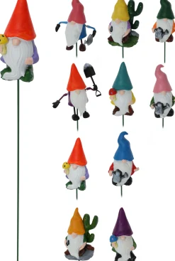 ohgreen Decoratie|Tuinprikker kabouter 39cm - 10ass