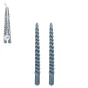 ohgreen Kaarsen|Twist Dinerkaars - Set van 2 - H29 x 2,2 cm